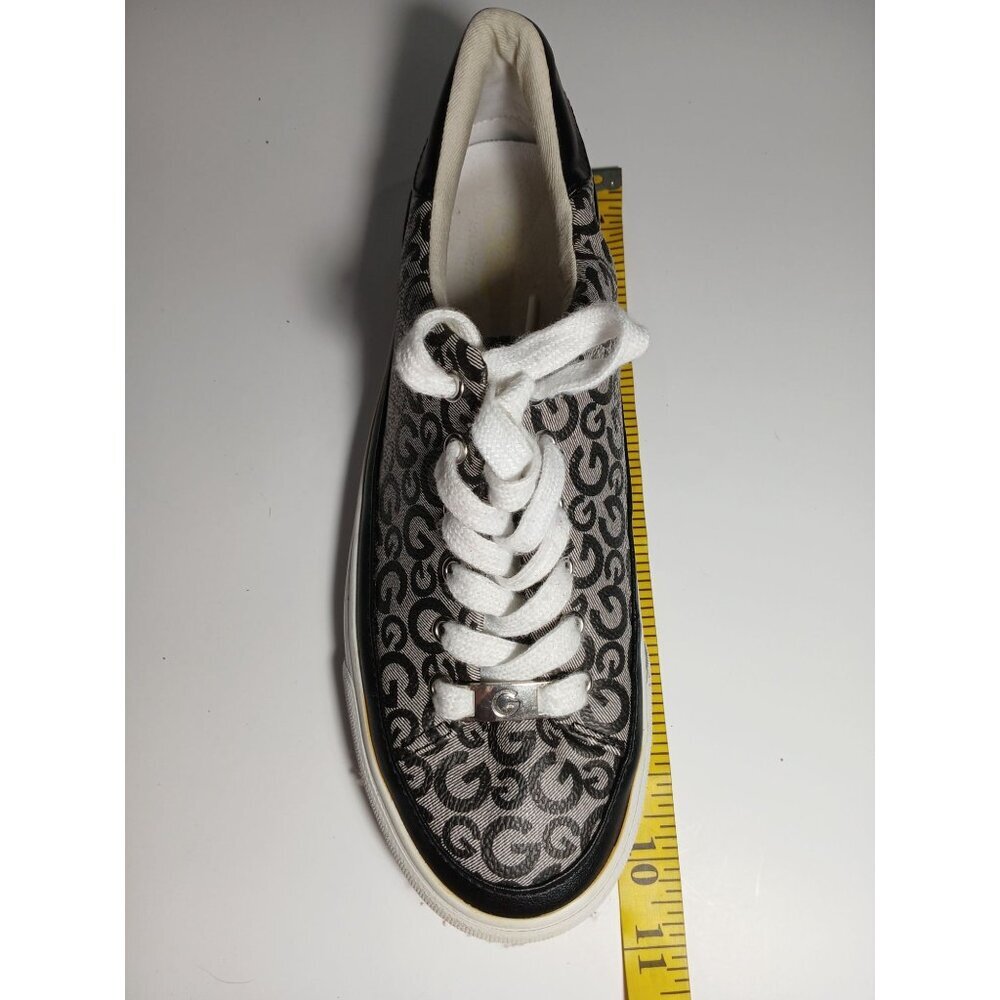 GBG GUESS Women's Signature Brown Blue Sneakers Low Top Lace Up 7.5 GGMEEKIE - Picture 7 of 7